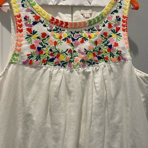 JCrew White Sun Dress Size 10 - Picture 2 of 6